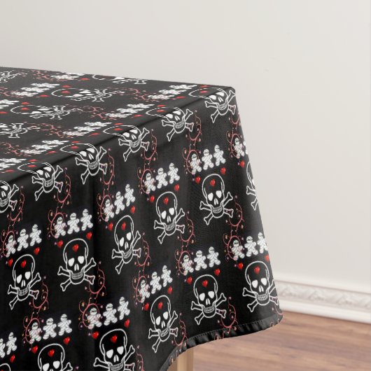 Tablecloth Halloween, Skull Tafelkleed (Voorbeeld)