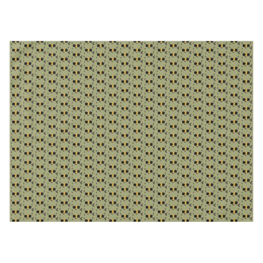 Tablecloth Halloween, zwarte kat Tafelkleed (Voorkant (Horizontaal))