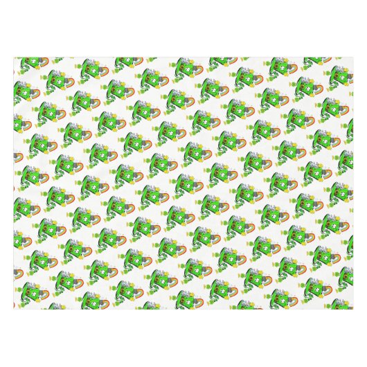 Tablecloth Happy Saint Patrick's Day Rabbit Tafelkleed (Voorkant (Horizontaal))