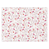 Tablecloth Happy Valentine's Day Couple Red Hearts Tafelkleed (Voorkant (Horizontaal))