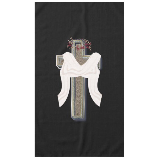 Tablecloth Household Linen Black Background Tafelkleed (Voorkant)