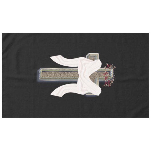 Tablecloth Household Linen Black Background Tafelkleed (Voorkant (Horizontaal))