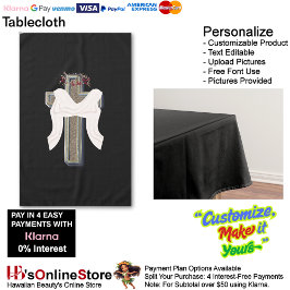 Tablecloth Household Linen Black Background Tafelkleed
