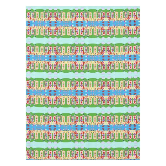 Tablecloth Ice Cream Beach Fun Tafelkleed (Voorkant)