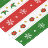 Tablecloth met groene witte en rode kerst tafelkleed (Gekanteld)