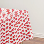 Tablecloth met rode kerst tafelkleed (Voorbeeld)