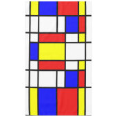 Tablecloth Mondrian Art Style Kleurig Patroon Tafelkleed (Voorkant)
