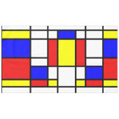 Tablecloth Mondrian Art Style Kleurig Patroon Tafelkleed (Voorkant (Horizontaal))