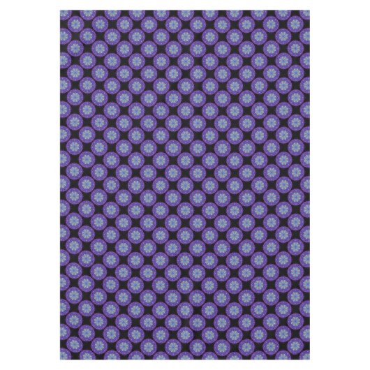 Tablecloth, Paarse inspiratie Kaleidoscoop Bloem Tafelkleed (Voorkant)