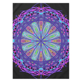 Tablecloth, Paarse inspiratie Kaleidoscoop Bloem Tafelkleed