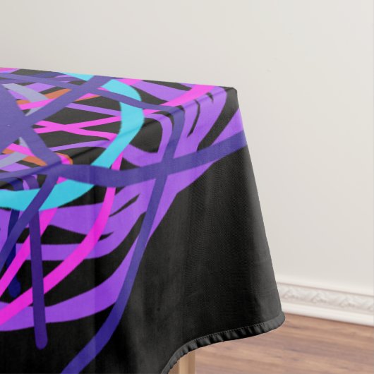 Tablecloth, Paarse inspiratie Kaleidoscoop Bloem Tafelkleed (Voorbeeld)