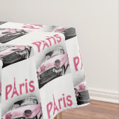 Tablecloth Paris Frankrijk Roze auto Tafelkleed (Voorbeeld)