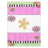 Tablecloth Pink Green Floral Tafelkleed (Voorkant)