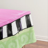 Tablecloth Pink Green Floral Tafelkleed (Voorbeeld)