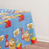 Tablecloth Potato, Franse Fries, Ketchup Pset Tafelkleed (Voorbeeld)