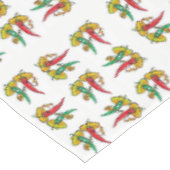 Tablecloth Red Green Hot Peppers Tafelkleed (Gekanteld)