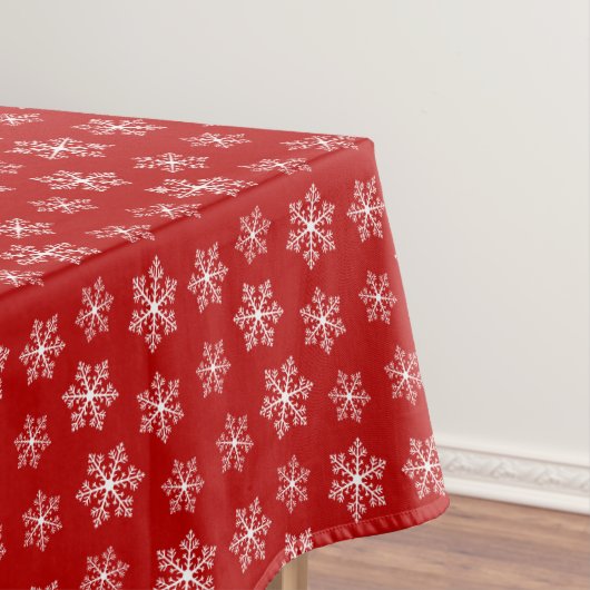 Tablecloth Red Snowflake Tafelkleed (Voorbeeld)