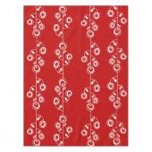 Tablecloth Red White Floral Tafelkleed (Voorkant)
