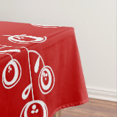 Tablecloth Red White Floral Tafelkleed (Voorbeeld)