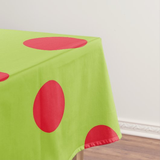 Tablecloth rode en groene poka Dot Tafelkleed (Voorbeeld)