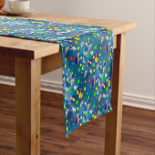 Tablecloth Runner Spaceship Stars Moon Planets Korte Tafelloper (Voorbeeld)