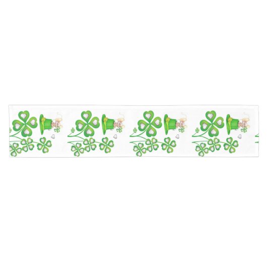 Tablecloth Runner St. Patrick's Day Mice Korte Tafelloper (Horizontaal)
