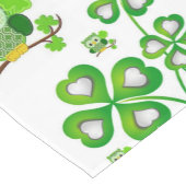 Tablecloth Runner St. Patrick's Day Owl Korte Tafelloper (Hoek)