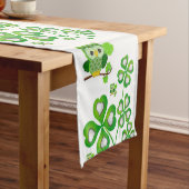 Tablecloth Runner St. Patrick's Day Owl Korte Tafelloper (Voorbeeld)
