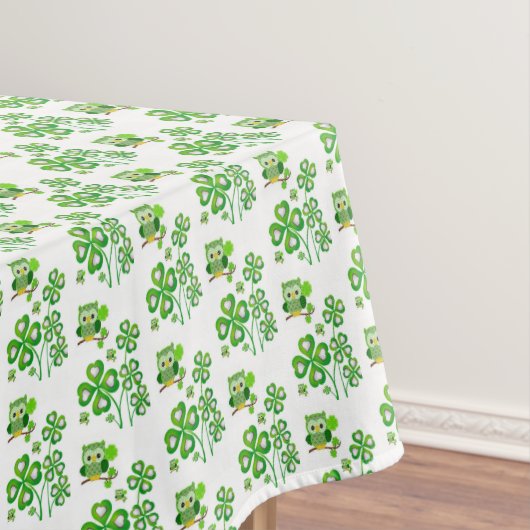 Tablecloth Saint Patrick's Day Owl Tafelkleed (Voorbeeld)