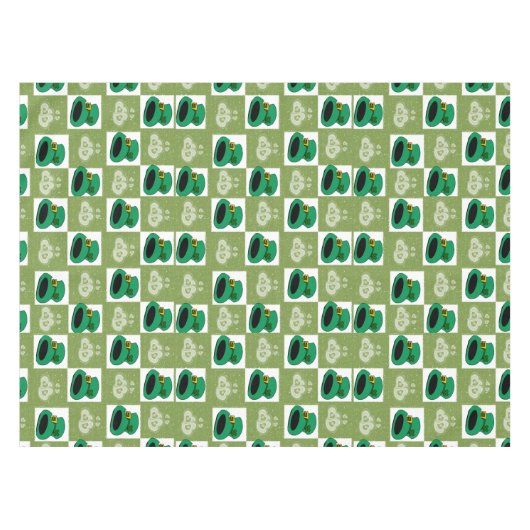 Tablecloth Saint Patrick's Day Petten Harten Tafelkleed (Voorkant (Horizontaal))