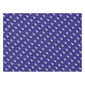 Tablecloth star angels die blauw bidden tafelkleed (Voorkant (Horizontaal))