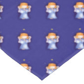 Tablecloth star angels die blauw bidden tafelkleed (Gekanteld)