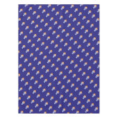 Tablecloth star angels die blauw bidden tafelkleed (Voorkant)