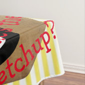 Tablecloth Stripe Potato, Franse Fries, Ketchup? Tafelkleed (Voorbeeld)
