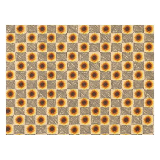 Tablecloth Sunflower Tafelkleed (Voorkant (Horizontaal))