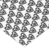 Tablecloth Valentijnsdag Black Hearts Tafelkleed (Gekanteld)