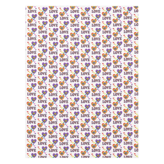 Tablecloth Valentijnsdag Love Tafelkleed (Voorkant)