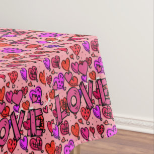 Tablecloth Valentijnsdag Love Tafelkleed