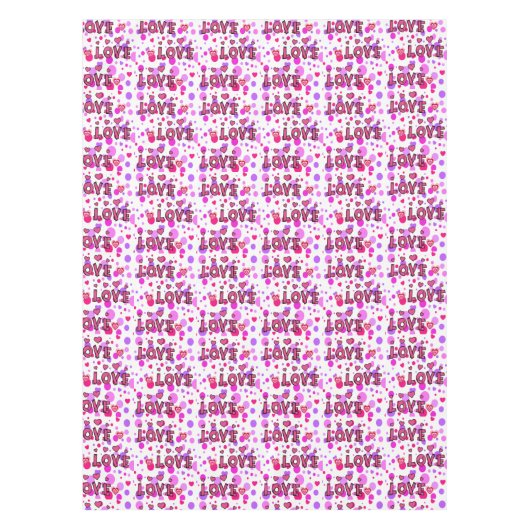 Tablecloth Valentijnsdag Love Tafelkleed (Voorkant)