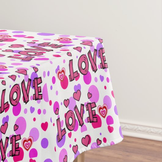 Tablecloth Valentijnsdag Love Tafelkleed (Voorbeeld)