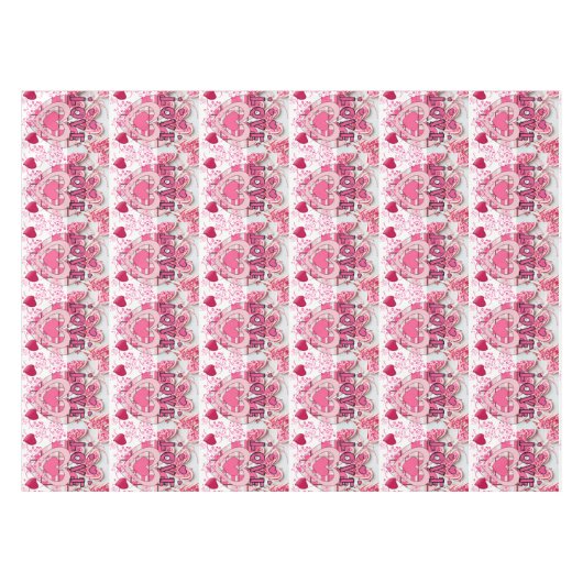 Tablecloth Valentijnsdag Love Tafelkleed (Voorkant (Horizontaal))