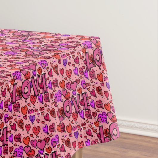 Tablecloth Valentijnsdag Love Tafelkleed (Voorbeeld)