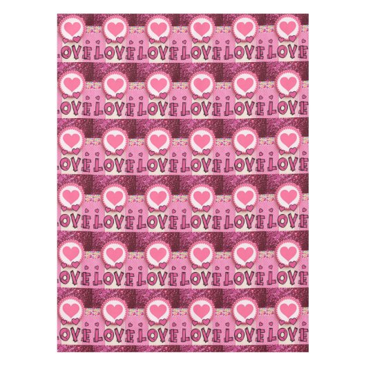 Tablecloth Valentijnsdag Love Tafelkleed (Voorkant)