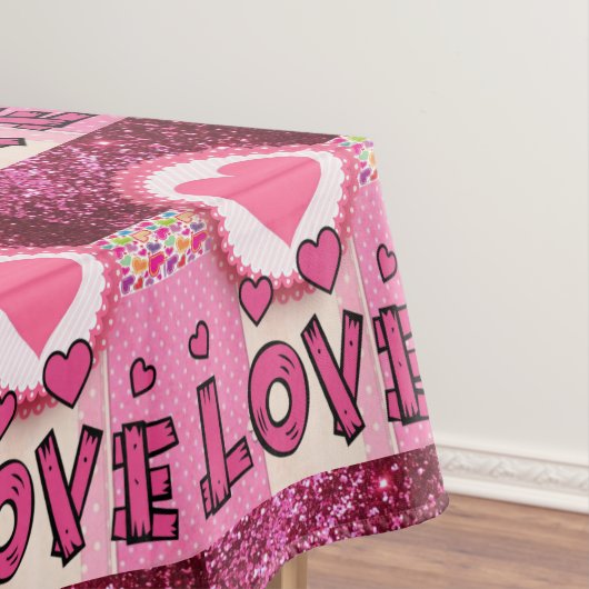 Tablecloth Valentijnsdag Love Tafelkleed (Voorbeeld)