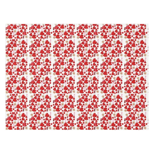 Tablecloth Valentijnsdag Paris Frankrijk Tafelkleed (Voorkant (Horizontaal))