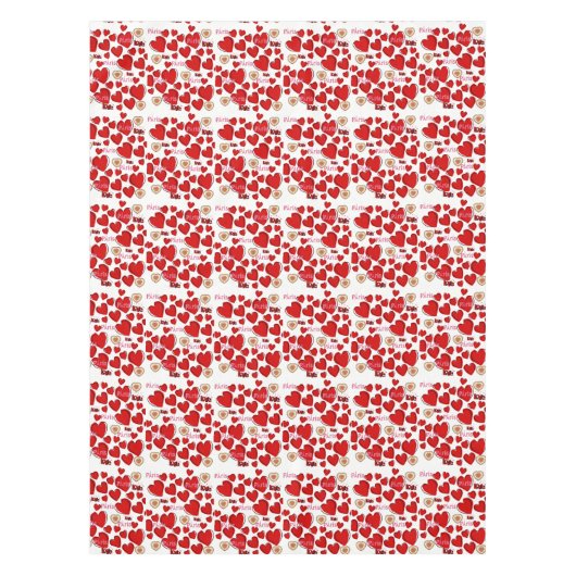 Tablecloth Valentijnsdag Paris Frankrijk Tafelkleed (Voorkant)