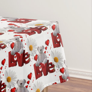 Tablecloth Valentijnsdag Teddy Bear Tafelkleed