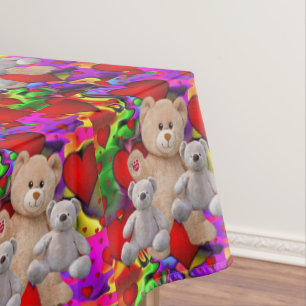 Tablecloth Valentijnsdag Teddy Bear Tafelkleed