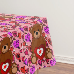 Tablecloth Valentijnsdag Teddy Bear Tafelkleed