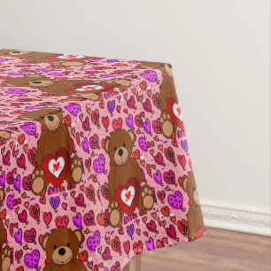 Tablecloth Valentijnsdag Teddy Bear Tafelkleed